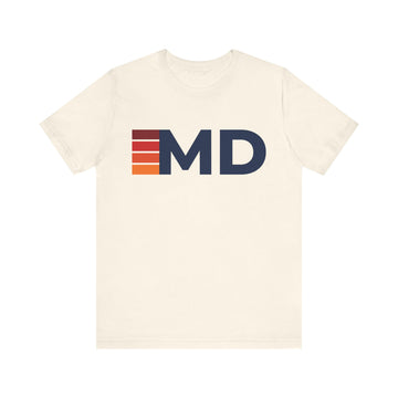 Maryland Retro Stripes T-Shirt | Maryland State Tee - 0