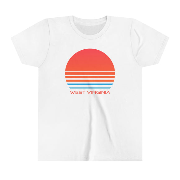 West Virginia Youth Shirt - Retro 80s West Virginia Kid's T-Shirt