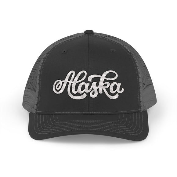Alaska Snapback Trucker Cap - Embroidered Alaska Hat