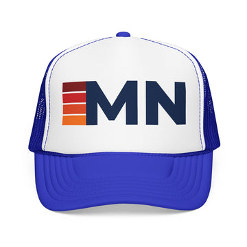 Buy red-white-royal Minnesota Trucker Hat - MN retro cap