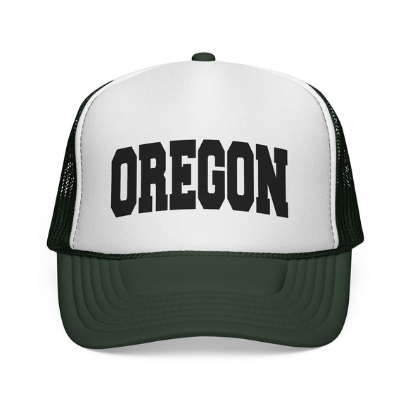 Oregon Retro Collegiate Style Trucker Hat