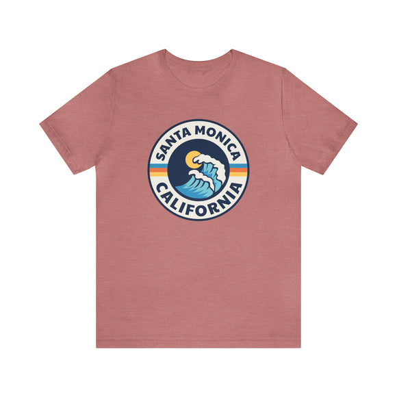 Santa Monica, California T-Shirt - Retro Unisex Santa Monica Shirt