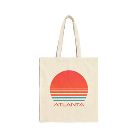 Atlanta, Georgia Retro 80s Cotton Canvas Atlanta Tote Bag