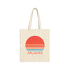 Atlanta, Georgia Retro 80s Cotton Canvas Atlanta Tote Bag