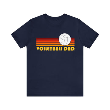 Buy navy Volleyball Dad T-Shirt - Retro Unisex Volleyball Dad Shirt