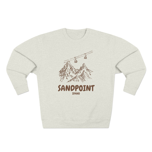 Premium Sandpoint, Idaho Gondola Ski Mountain Sweatshirt