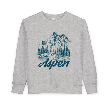 Aspen, Colorado Toddler Sweatshirt - Aspen Toddler Crewneck Sweatshirt - 0