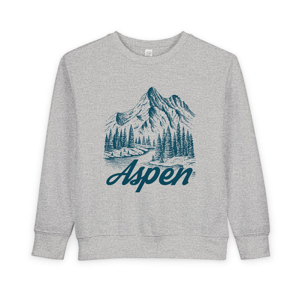 Aspen, Colorado Toddler Sweatshirt - Aspen Toddler Crewneck Sweatshirt