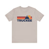 Retro Truckee, California T-shirt, Mountain Tee, Vintage Truckee Unisex Jersey Shirt, Outdoor Hiking Apparel