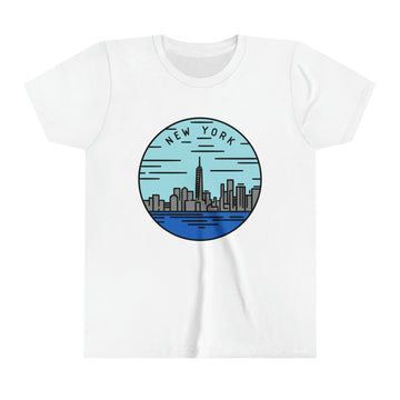 Buy white New York Youth T-Shirt - Unisex Kids New York Shirt