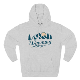 Premium Wyoming Hoodie - Retro Unisex Sweatshirt