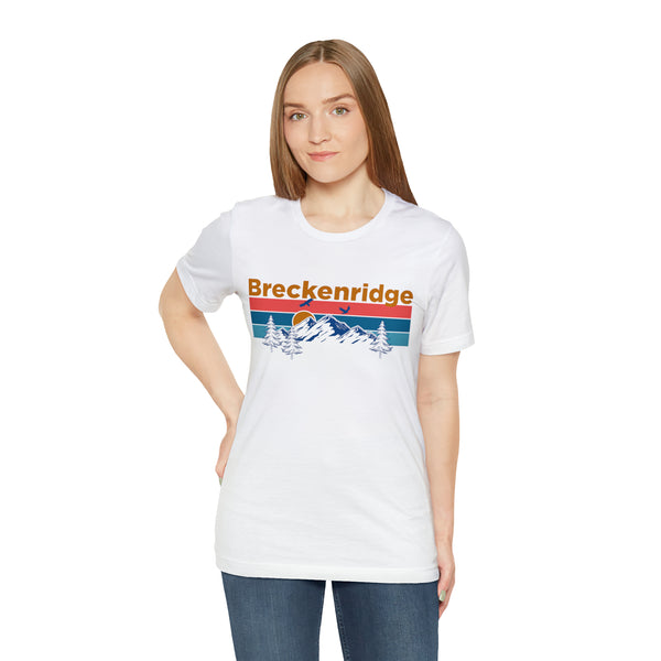 Breckenridge, Colorado Shirt - Mountain Sunset Unisex Breckenridge T-Shirt