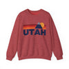 Utah Sweatshirt Retro Mountains, Utah Unisex Crewneck, Vintage Cozy Jumper, Gift for Outdoor Lovers