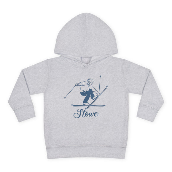Stowe, Vermont Toddler Hoodie - Unisex Stowe Vintage Skiing Sweatshirt