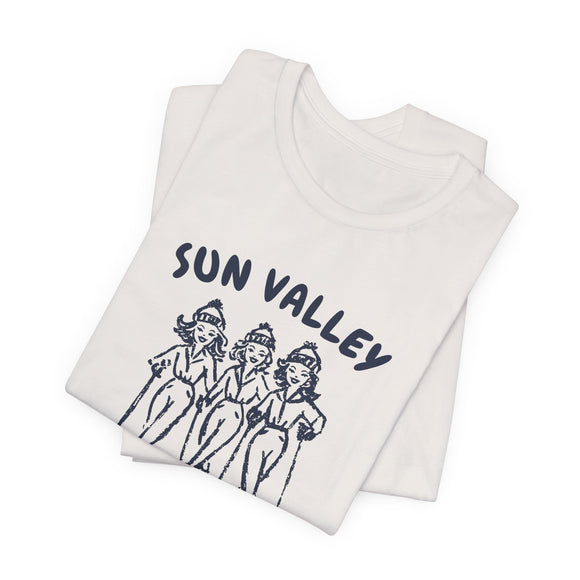 Sun Valley, Idaho Ski Babes T‑Shirt — Retro Skiing Graphic Tee