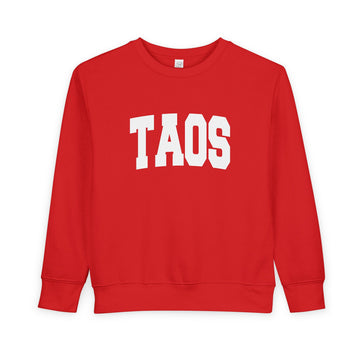Buy red Taos, New Mexico Sweatshirt - Taos Toddler Crewneck Sweatshirt