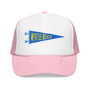 Myrtle Beach, South Carolina Pennant Trucker Hat — Retro Flag Foam Cap-3