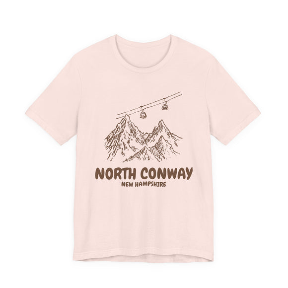 North Conway, New Hampshire Mountain T-Shirt — Vintage Gondola Ski Mountain Tee