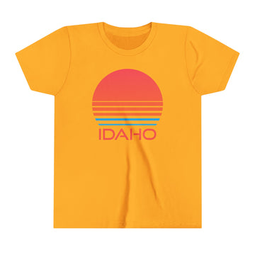 Buy gold Idaho Youth Shirt - Retro 80s Idaho Kid's T-Shirt