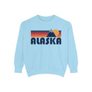 Alaska Mountain Stripes Sweatshirt | Comfort Colors - 100% Cotton-1