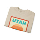 Retro Utah Sweatshirt, Mountain Sun Design, Unisex Crewneck, Gift for Outdoorsy Friends, Vintage Utah Jumper-16