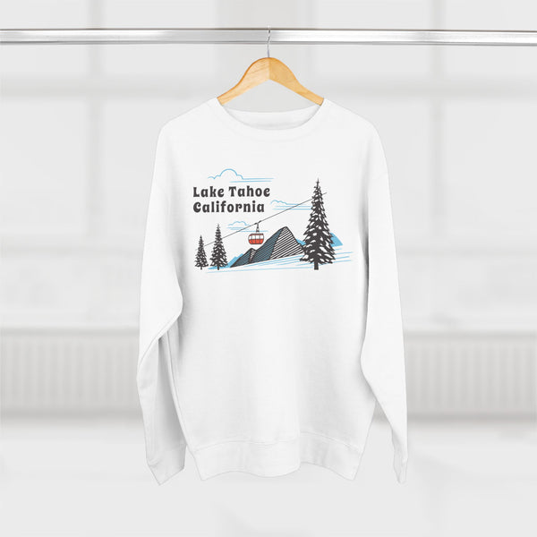 Premium Lake Tahoe, California Sweatshirt Unisex Crewneck, Premium Sweatshirt, Crewneck Jumper, Ski Resort Apparel