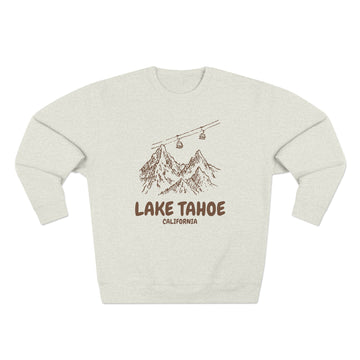 Premium Lake Tahoe, California Gondola Ski Mountain Sweatshirt