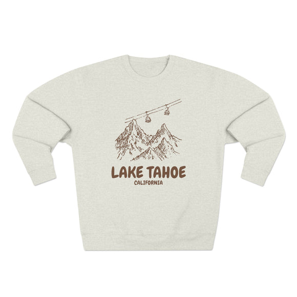 Premium Lake Tahoe, California Gondola Ski Mountain Sweatshirt