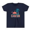 Cancun, Mexico Youth Shirt - Retro Palm Tree Cancun Kid's T-Shirt