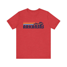 Buy heather-red Arkansas T Shirt - Retro Jetski PWC Graphic Arkansas Tee