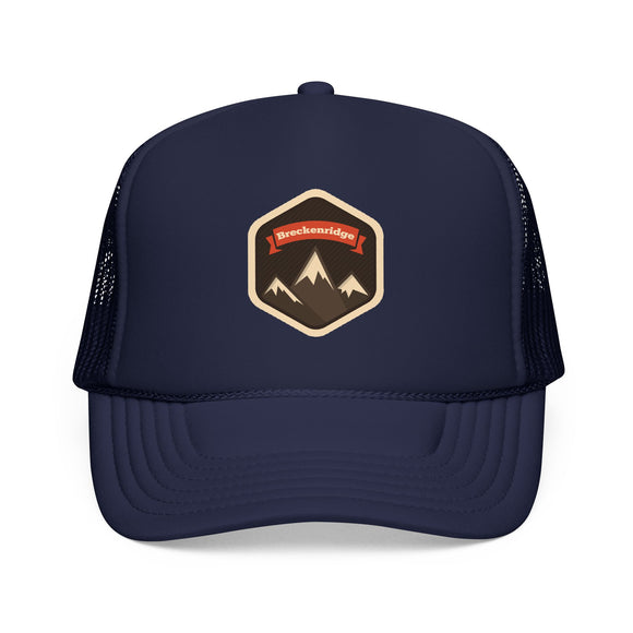Breckenridge, Colorado Trucker Hat - Breckenridge Foam Mountain Cap