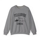 Telluride, Colorado Sweatshirt - Colorado Cowgirl Graphic Crewneck-3