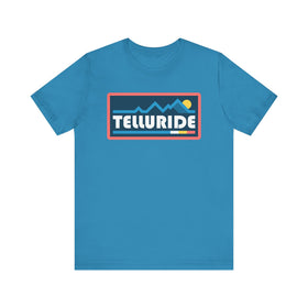 Buy aqua Telluride, Colorado T Shirt - Retro Graphic Tee