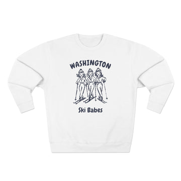 Premium Washington Ski Babes Sweatshirt - 0