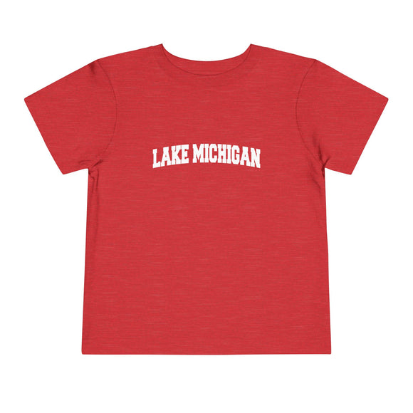 Lake Michigan Toddler Graphic Tee - Kids Lake Michigan Vacation T-Shirt