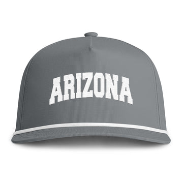Buy granite Arizona Embroidered Rope Hat - Vintage Sunwashed Rope Cap, Comfort Colors