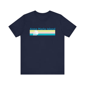 Buy navy Anna Maria Island, Florida T Shirt - Sailboat Graphic Tee