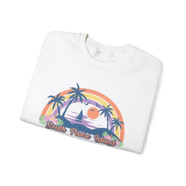 South Padre Island, Texas Sweatshirt - Unisex Retro Beach Crewneck South Padre Island Sweatshirt