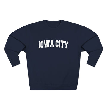 Buy navy Premium Iowa City, Iowa Retro Graphic Sweatshirt