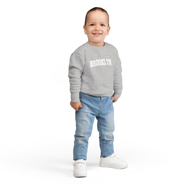 Brooklyn, New York Toddler Sweatshirt - Brooklyn Toddler Crewneck Sweatshirt