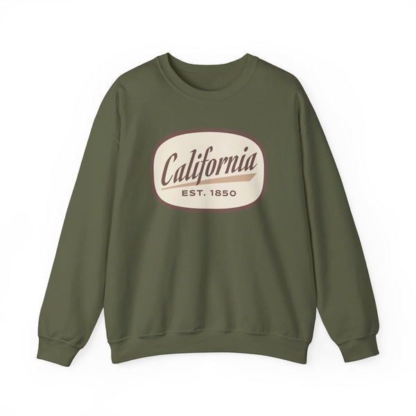 California Sweatshirt - Unisex Retro California Crewneck Sweatshirt