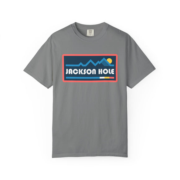 Jackson Hole, Wyoming Graphic Tee, Comfort Colors Retro Mountain Unisex Jackson Hole T shirt