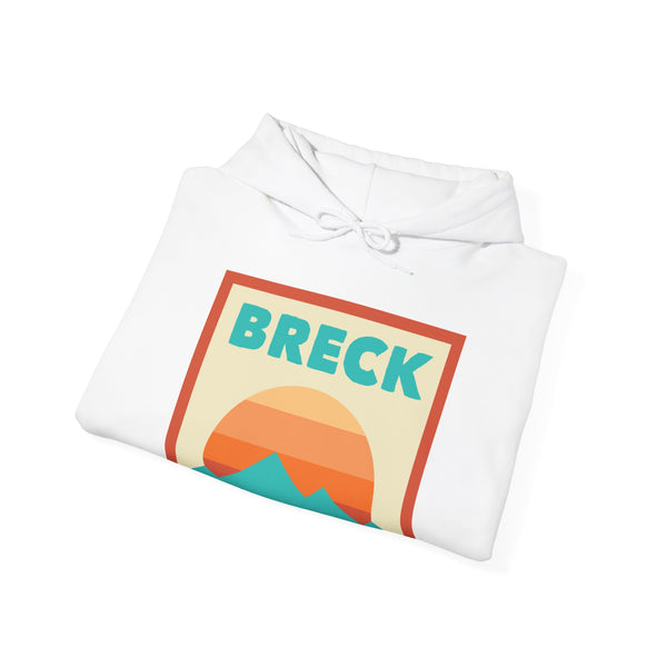 Breckenridge, Colorado Mountain Sun Hoodie - Unisex Hooded Sweatshirt, Travel Sweatshirt, Sunset