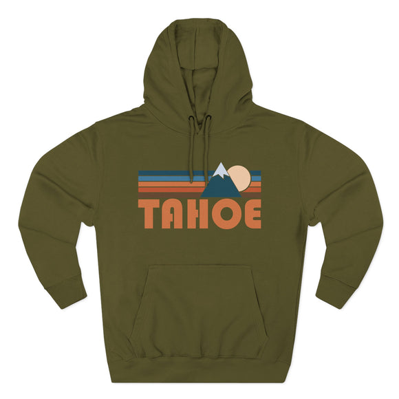 Tahoe, California Hoodie - Retro Mountain Unisex Sweatshirt