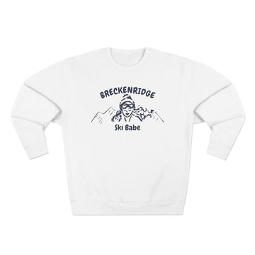 Premium Breckenridge, Colorado Ski Babe Sweatshirt - 0