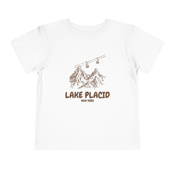 Lake Placid, New York Toddler T-Shirt — Vintage Gondola Ski Mountain Tee