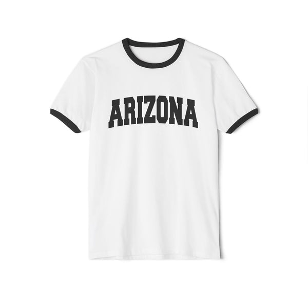 Arizona Cotton Ringer Graphic Tee - Unisex Arizona T Shirt, Vintage Style Tee, Men's/Women's Tee