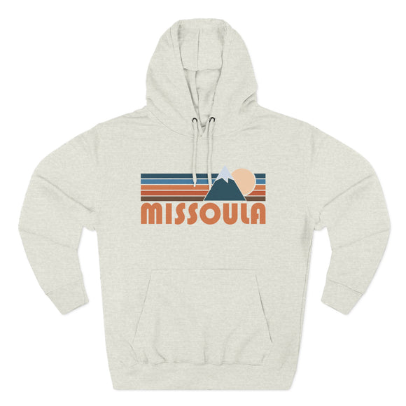 Missoula, Montana Hoodie - Retro Mountain Unisex Sweatshirt
