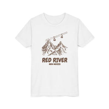 Red River, New Mexico Youth T-Shirt — Vintage Gondola Ski Mountain Tee - 0