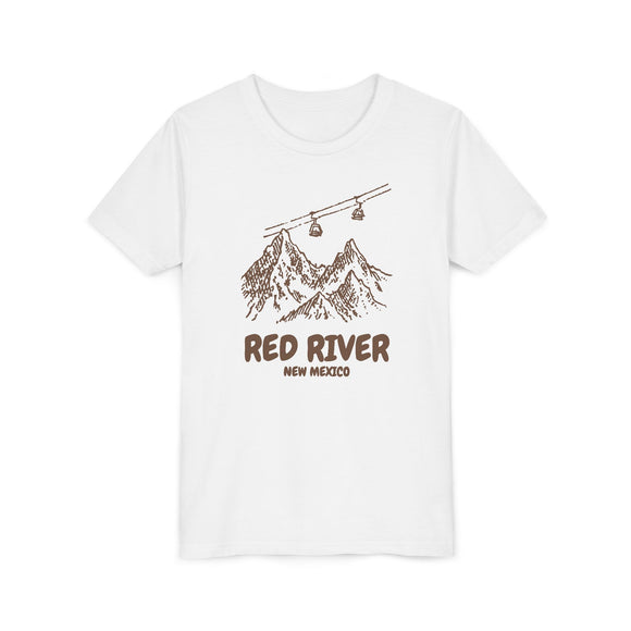 Red River, New Mexico Youth T-Shirt — Vintage Gondola Ski Mountain Tee